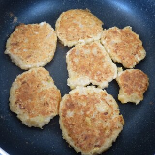 ロールキャベツと枝豆豆腐でお焼き